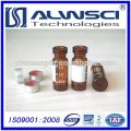 Larger area for autosampler 11mm Crimp Amber Vials with white patches